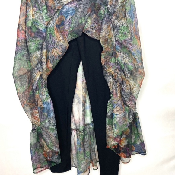 Anthropologie Maeve Meena Floral Skirted Leggings | Size XS Whimsigoth Skirt - Picture 5 of 10